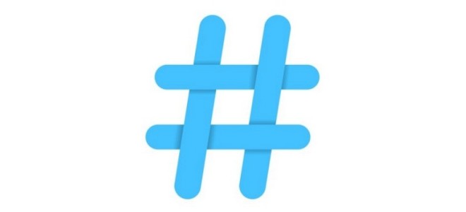 Hashtag azul